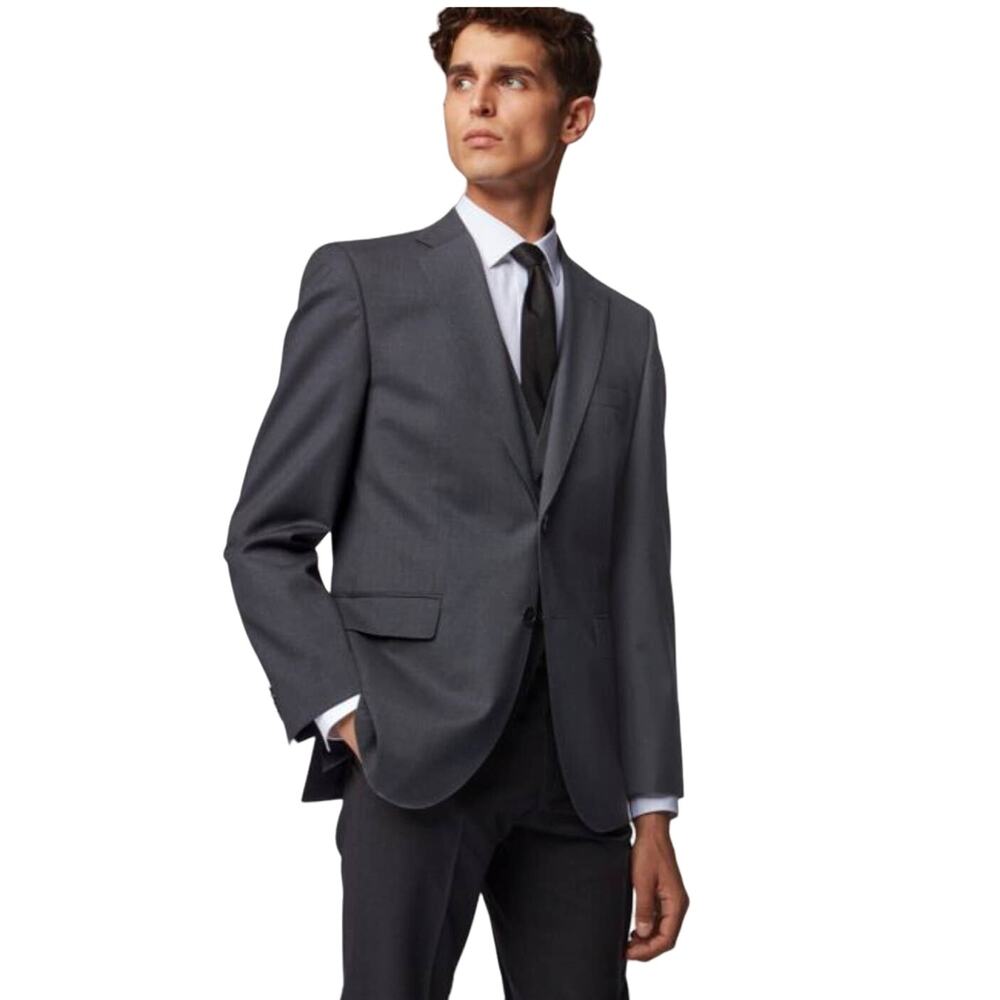 Hugo Boss Classic Two Button Blazer Dark Gray 40R